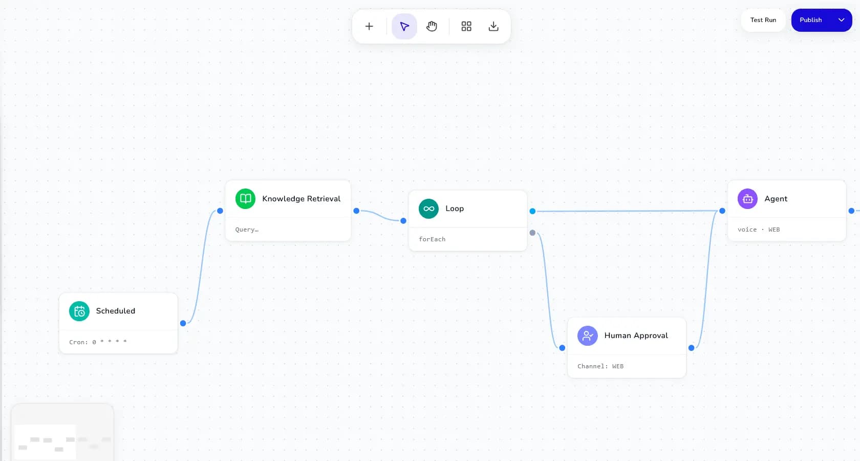 Build voice workflows with human approval in the loop